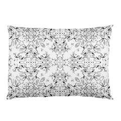 Black And White Decorative Ornate Pattern Pillow Case