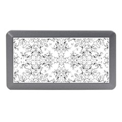 Black And White Decorative Ornate Pattern Memory Card Reader (mini) by dflcprintsclothing