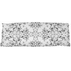 Black And White Decorative Ornate Pattern Body Pillow Case (dakimakura) by dflcprintsclothing