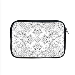 Black And White Decorative Ornate Pattern Apple Macbook Pro 15  Zipper Case