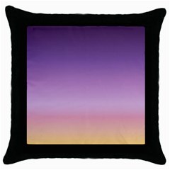 Sunset Evening Shades Throw Pillow Case (black) by designsbymallika