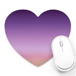 SUNSET EVENING SHADES Heart Mousepads Front