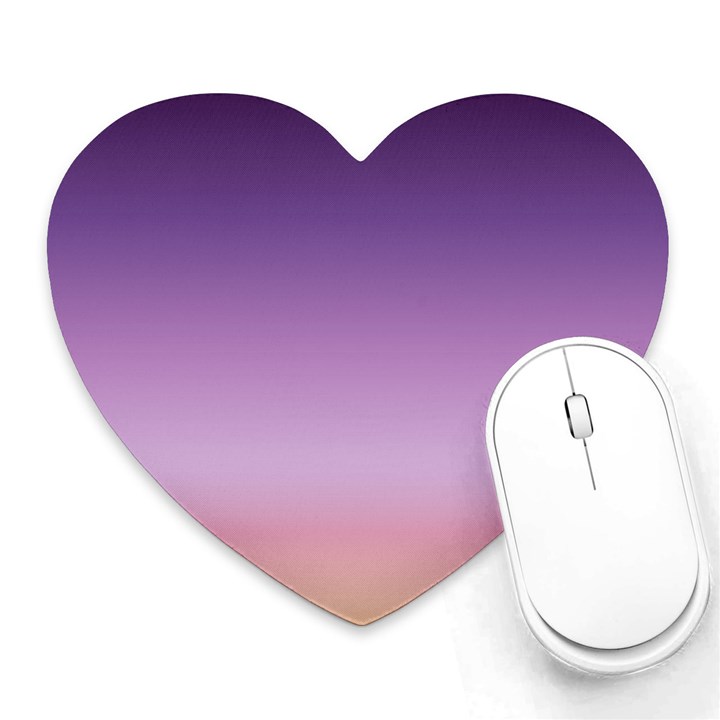 SUNSET EVENING SHADES Heart Mousepads