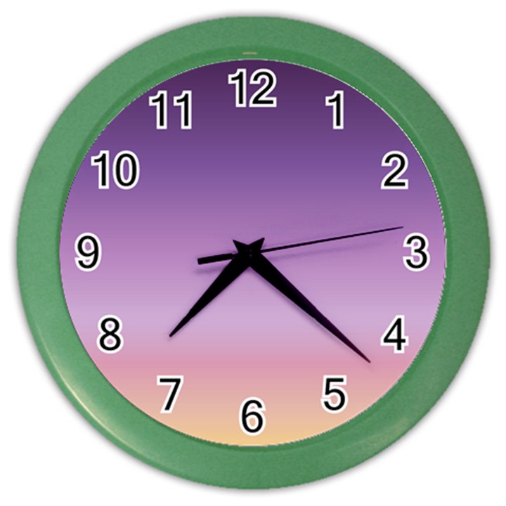 SUNSET EVENING SHADES Color Wall Clock