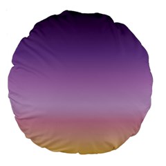 Sunset Evening Shades Large 18  Premium Flano Round Cushions by designsbymallika