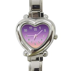 Sunset Evening Shades Heart Italian Charm Watch