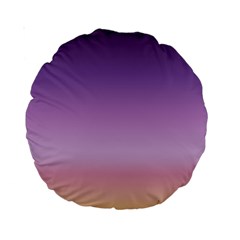 Sunset Evening Shades Standard 15  Premium Round Cushions