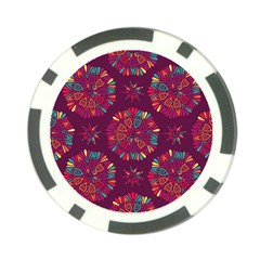 Circle Pattern Poker Chip Card Guard by designsbymallika