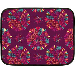 Circle Pattern Fleece Blanket (mini) by designsbymallika