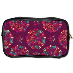 Circle Pattern Toiletries Bag (one Side) by designsbymallika