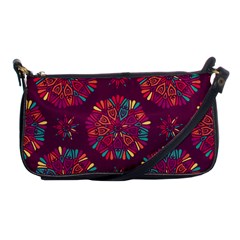 Circle Pattern Shoulder Clutch Bag by designsbymallika