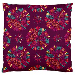 Circle Pattern Large Cushion Case (one Side) by designsbymallika