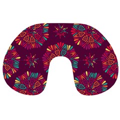 Circle Pattern Travel Neck Pillow by designsbymallika