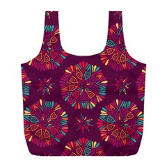 Circle Pattern Full Print Recycle Bag (l) by designsbymallika