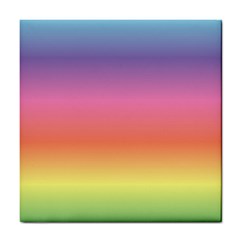 Rainbow Shades Tile Coaster by designsbymallika