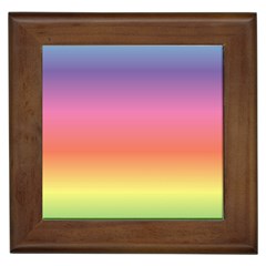 Rainbow Shades Framed Tile by designsbymallika