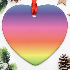 Rainbow Shades Ornament (heart) by designsbymallika