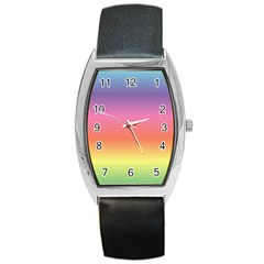 Rainbow Shades Barrel Style Metal Watch by designsbymallika