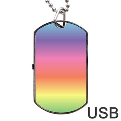 Rainbow Shades Dog Tag Usb Flash (one Side) by designsbymallika