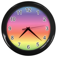 Rainbow Shades Wall Clock (black) by designsbymallika