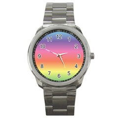 Rainbow Shades Sport Metal Watch by designsbymallika