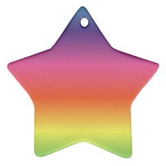 Rainbow Shades Star Ornament (two Sides) by designsbymallika