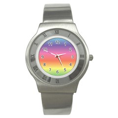 Rainbow Shades Stainless Steel Watch by designsbymallika