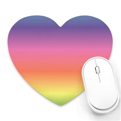 Rainbow Shades Heart Mousepads by designsbymallika