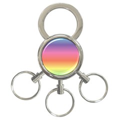 Rainbow Shades 3-ring Key Chain by designsbymallika