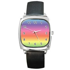 Rainbow Shades Square Metal Watch by designsbymallika