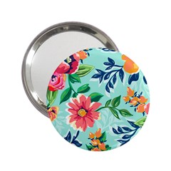 Multi Colour Floral Print 2 25  Handbag Mirrors by designsbymallika