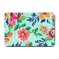 Multi Colour Floral Print Small Doormat 