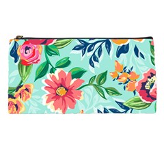 Multi Colour Floral Print Pencil Cases by designsbymallika