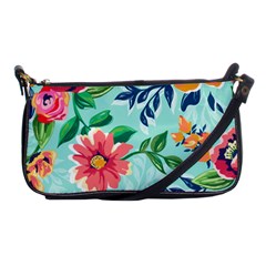 Multi Colour Floral Print Shoulder Clutch Bag by designsbymallika