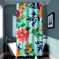 Multi Colour Floral Print Shower Curtain 36  X 72  (stall)  by designsbymallika