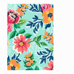 Multi Colour Floral Print Small Garden Flag (two Sides) by designsbymallika