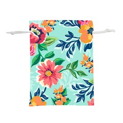 Multi Colour Floral Print Lightweight Drawstring Pouch (s) by designsbymallika