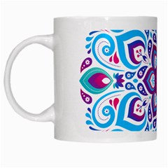 Mandala Blue White Mugs by designsbymallika