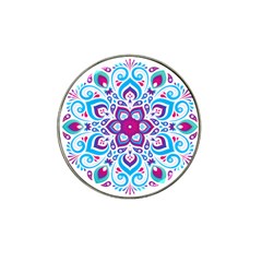 Mandala Blue Hat Clip Ball Marker (10 Pack) by designsbymallika