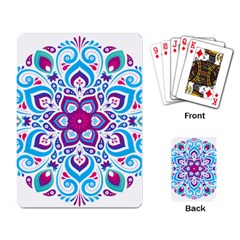 Mandala Blue Playing Cards Single Design (rectangle) by designsbymallika