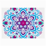 MANDALA BLUE Large Glasses Cloth (2 Sides) Front