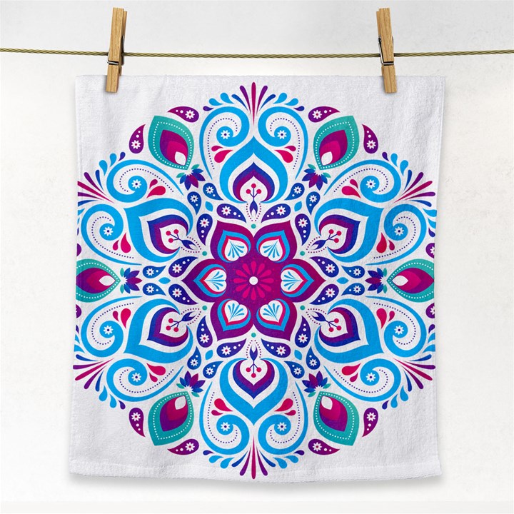 MANDALA BLUE Face Towel