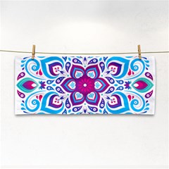 Mandala Blue Hand Towel