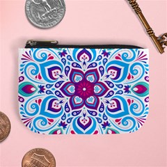 Mandala Blue Mini Coin Purse