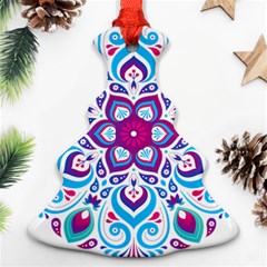 Mandala Blue Ornament (christmas Tree)  by designsbymallika