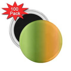 Green Orange Shades 2 25  Magnets (100 Pack)  by designsbymallika