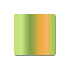 Green Orange Shades Square Magnet by designsbymallika