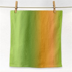 Green Orange Shades Face Towel by designsbymallika