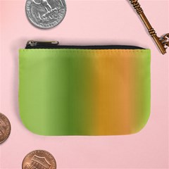 Green Orange Shades Mini Coin Purse by designsbymallika