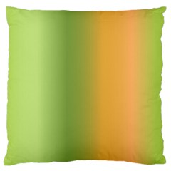 Green Orange Shades Large Flano Cushion Case (two Sides) by designsbymallika